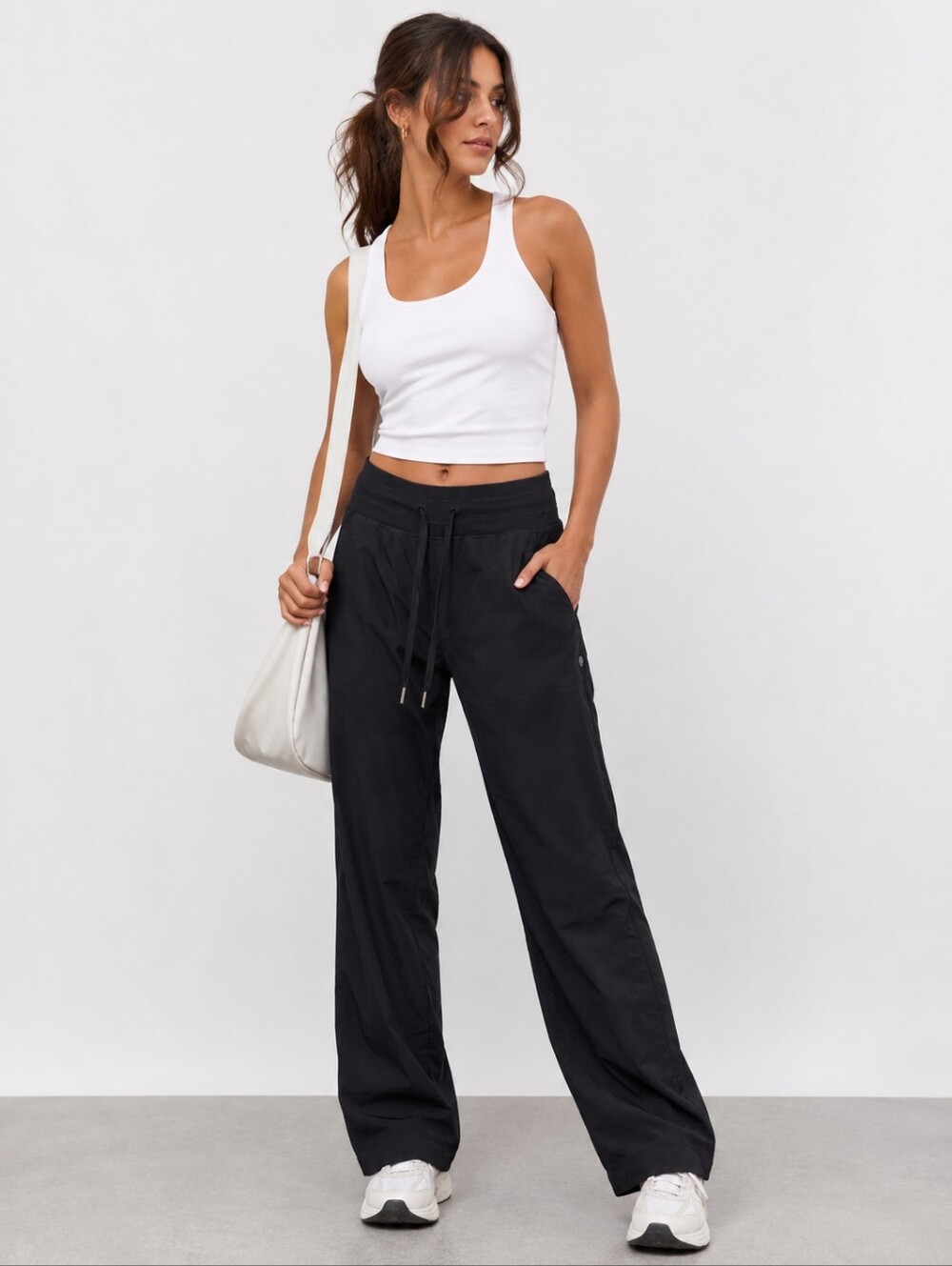 Lululemon Dance Studio Mid-Rise Unlined Full Length Pants Graphite Black Grey 6